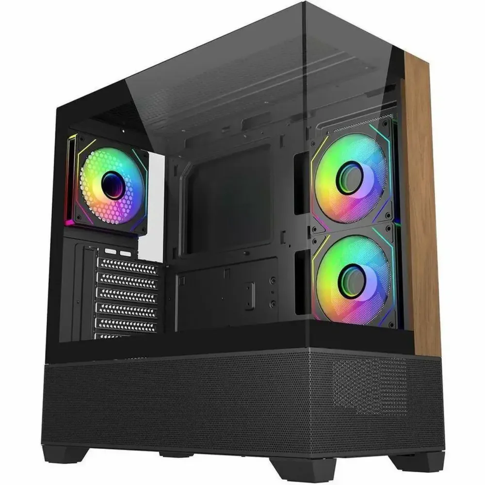 Кутия CoolerMaster Elite 690 Wood - Черна Кутия CoolerMaster Elite 690 Wood - Черна