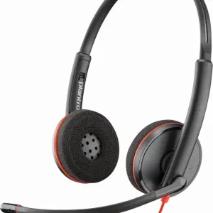 Слушалки с микрофон Poly Blackwire 3225 Stereo USB-C Headset+3.5mm Plug + USB-C/A Adapter Слушалки с микрофон Poly Blackwire 3225 Stereo USB-C Headset+3.5mm Plug + USB-C/A Adapter