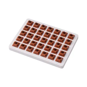 Суичове за механична клавиатура Keychron Gateron Cap Golden Brown Switch Set 35 броя Суичове за механична клавиатура Keychron Gateron Cap Golden Brown Switch Set 35 броя
