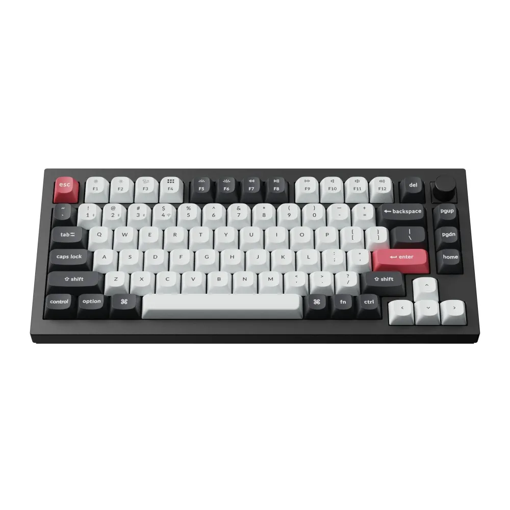 Механична клавиатура Keychron Q1 HE QMK 75% Carbon Black - Wireless Механична клавиатура Keychron Q1 HE QMK 75% Carbon Black - Wireless