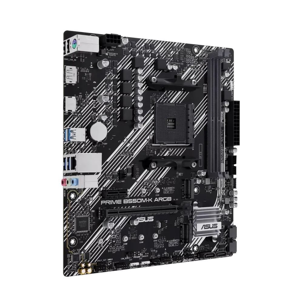 Дънна платка ASUS Prime B550M-K ARGB, socket AM4