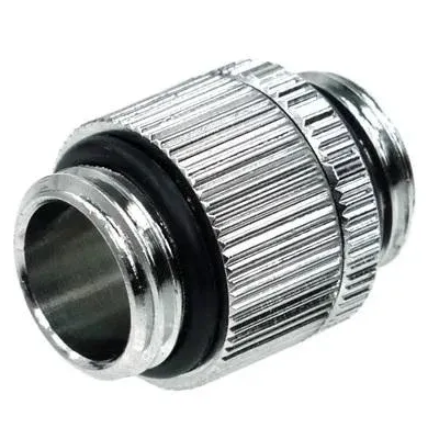 Адаптер Alphacool HF, Двоен нипел, G1/4 - G1/4, Въртящ се, Сребрист