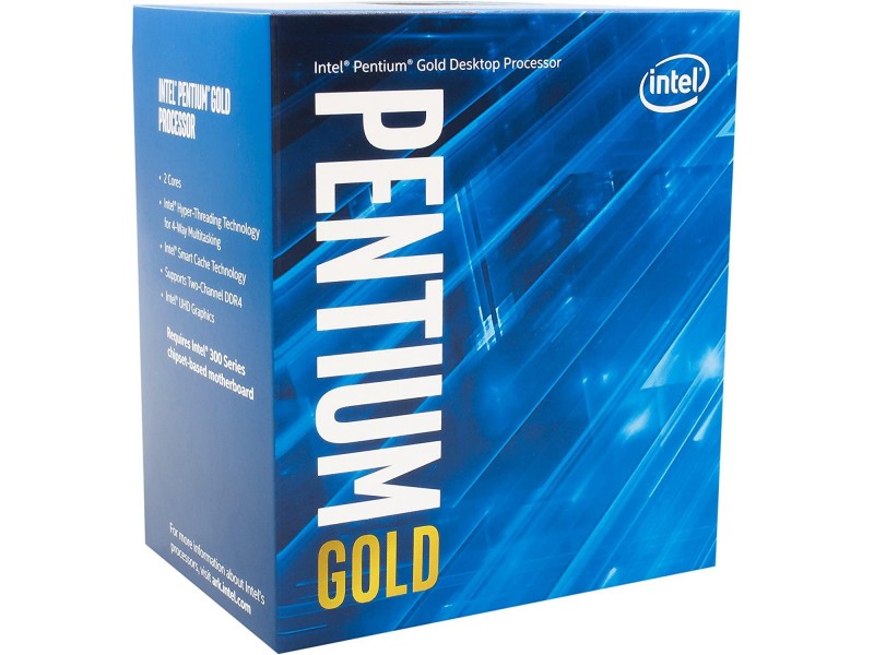 Процесор Intel Comet Lake Pentium Gold G6405, 2 Cores, 4.10 GHz, 4MB, 58W, LGA1200, BOX
