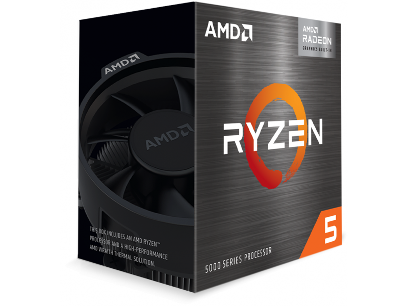 Процесор AMD Ryzen 5 5600G, 3.9GHz(Up to 4.4GHz), 65W, AM4