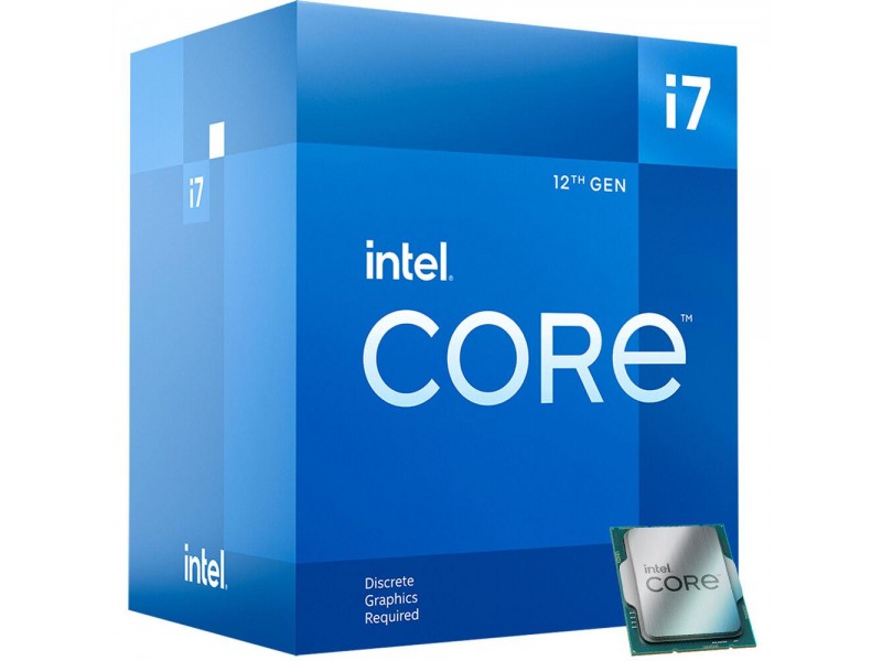 Процесор Intel Alder Lake Core i7-12700F, 12 Cores, 20 Threads(3.60 GHz Up to 4.90 GHz, 25MB, LGA1700), 65W, BOX