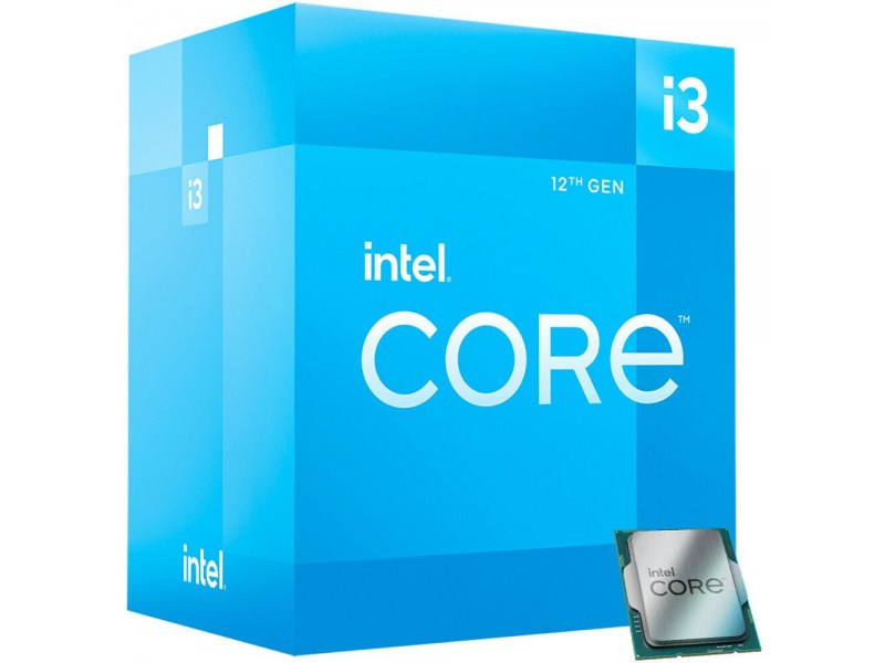 Процесор Intel Alder Lake Core i3-12100, 4 Cores, 8 Threads (3.3GHz Up to 4.3GHz, 12MB, LGA1700), 60W, BOX