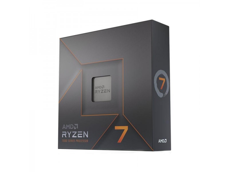Процесор AMD RYZEN 7 7700X 8-Core 4.5 GHz (5.4 GHz Turbo) 32MB/105W/AM5/BOX, No Cooler