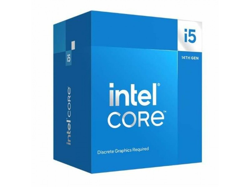 Процесор Intel Raptor Lake Core i5-14400F, 6P+4E Cores, 2.50 GHz, 20MB, LGA1700, 65W, BOX