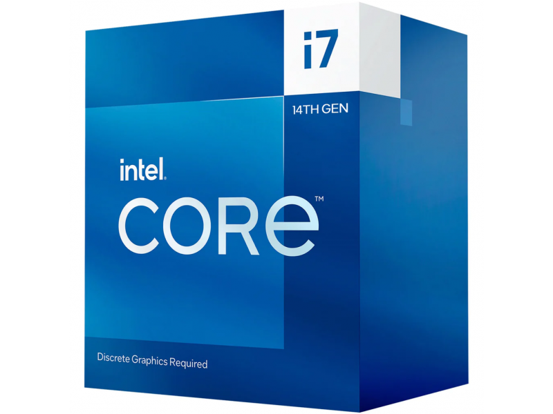 Процесор Intel Raptor Lake i7-14700F 20 Cores 2.1 GHz (Up to 5.4 GHz) 33MB, 125W, LGA1700, BOX, No Graphics