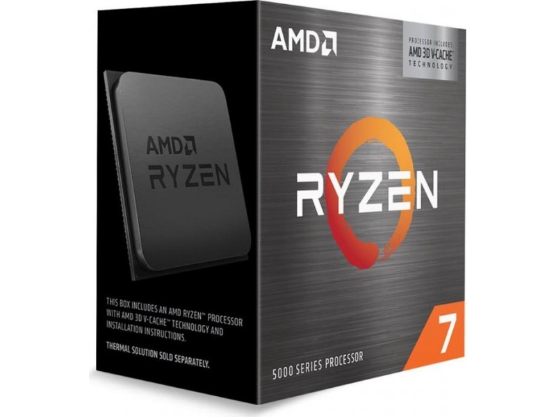 Процесор AMD Ryzen 7 5700X3D, 8 Cores, 3.0GHz (Up to 4.1GHz), 96MB, 105W, AM4