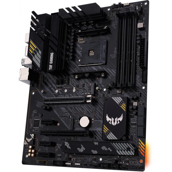 Дънна платка ASUS TUF B550-PLUS GAMING socket AM4, 4xDDR4, Aura Sync, PCIe 4.0, Dual M.2, 2.5GB Lan