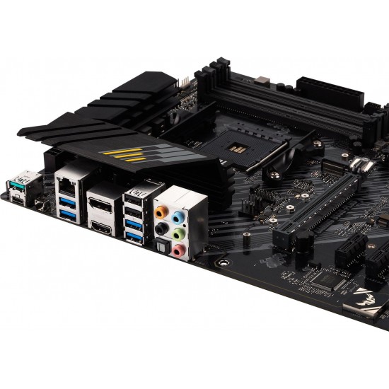 Дънна платка ASUS TUF B550-PLUS GAMING socket AM4, 4xDDR4, Aura Sync, PCIe 4.0, Dual M.2, 2.5GB Lan