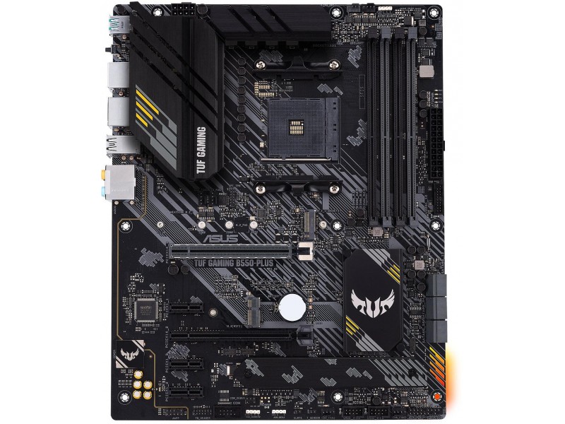 Дънна платка ASUS TUF B550-PLUS GAMING socket AM4, 4xDDR4, Aura Sync, PCIe 4.0, Dual M.2, 2.5GB Lan