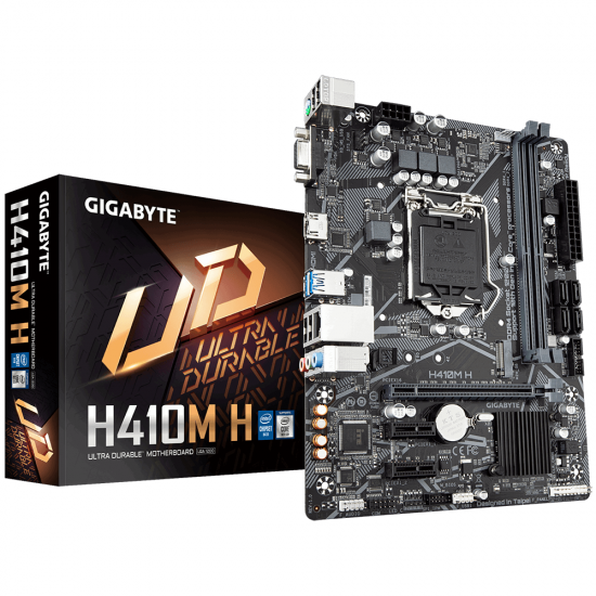 Дънна платка GIGABYTE H410M-H V2, Socket 1200 (400 Series), 2 x DDR4