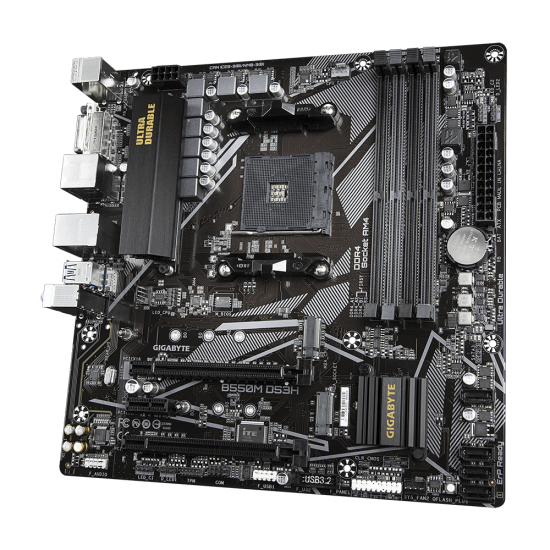 Дънна платка GIGABYTE B550M DS3H 1.x Socket AM4, 4 x DDR4