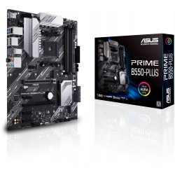 Дънна платка ASUS PRIME B550-PLUS, socket AM4, 4xDDR4, Aura Sync, PCIe 4.0, Dual M.2 Дънна платка ASUS PRIME B550-PLUS, socket AM4, 4xDDR4, Aura Sync, PCIe 4.0, Dual M.2