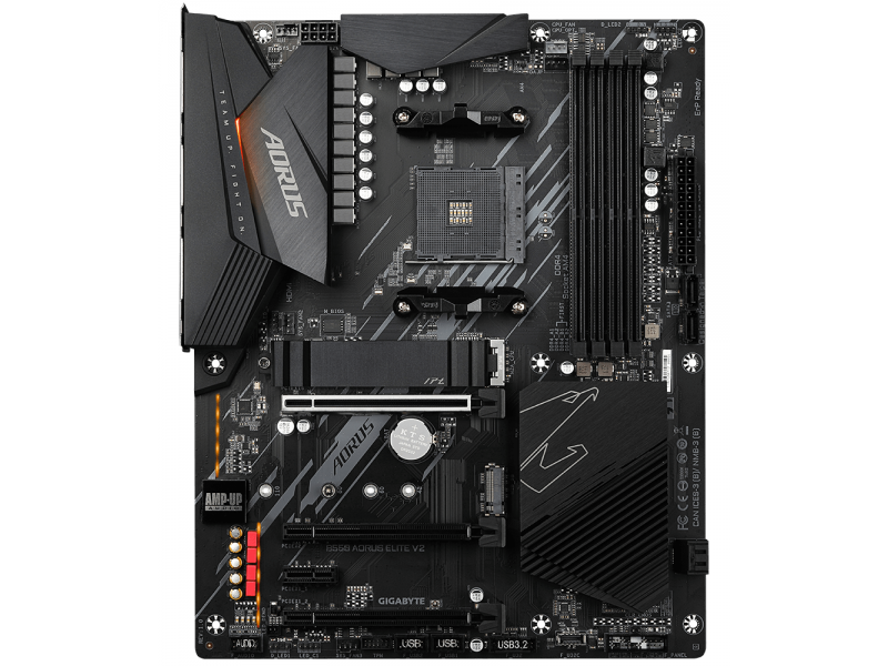 Дънна платка GIGABYTE B550 AORUS ELITE V2 Socket AM4, 4 x DDR4, PCIe 4.0, RGB Fusion 2.0