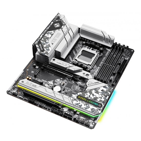 Дънна платка ASROCK X670E STEEL LEGEND, Socket AM5, ATX, 4xDDR5