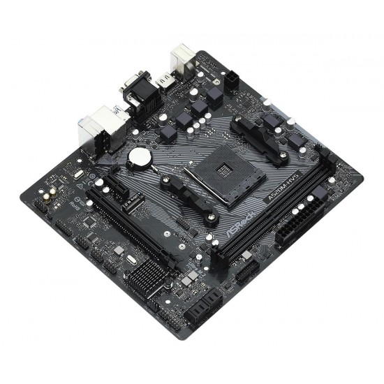 Дънна платка ASRock A520M-HVS, Socket AM4, mATX, 2xDDR4, M.2 NVMe