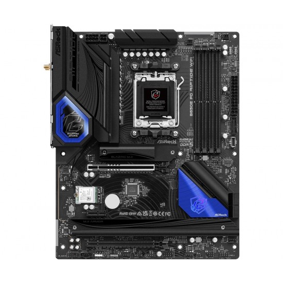 Дънна платка ASROCK B650E PG RIPTIDE WiFi, Socket AM5, ATX, 4xDDR5
