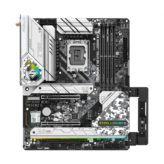 Дънна платка ASROCK Z790 Steel Legend Wi-Fi 6E, LGA 1700, DDR5, PCIe 5.0