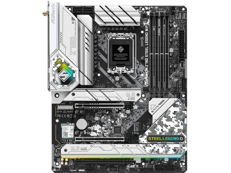 Дънна платка ASROCK Z790 Steel Legend Wi-Fi 6E, LGA 1700, DDR5, PCIe 5.0