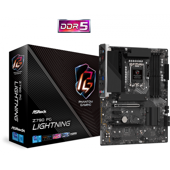 Дънна платка ASROCK Z790 PG Lighting, LGA 1700, DDR5, PCIe 5.0