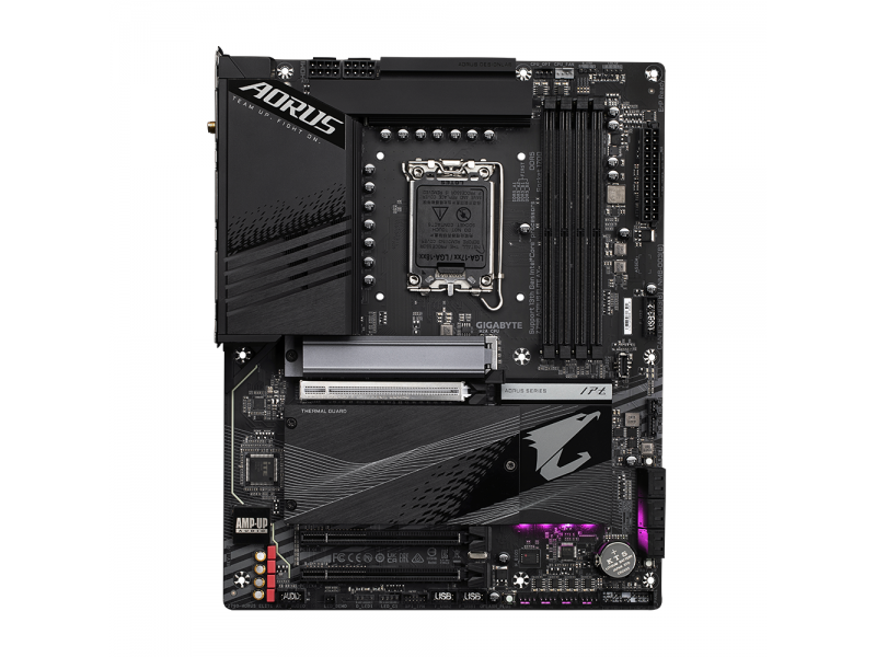 Дънна платка GIGABYTE Z790 AORUS ELITE AX LGA 1700, PCIe 5.0, ATX, Wi-Fi 6E, RGB Fusion, DDR5