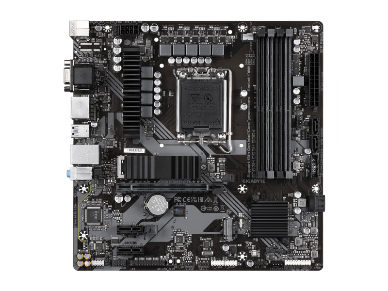 Дънна платка GIGABYTE B760M DS3H, socket 1700, ATX, 4xDDR4