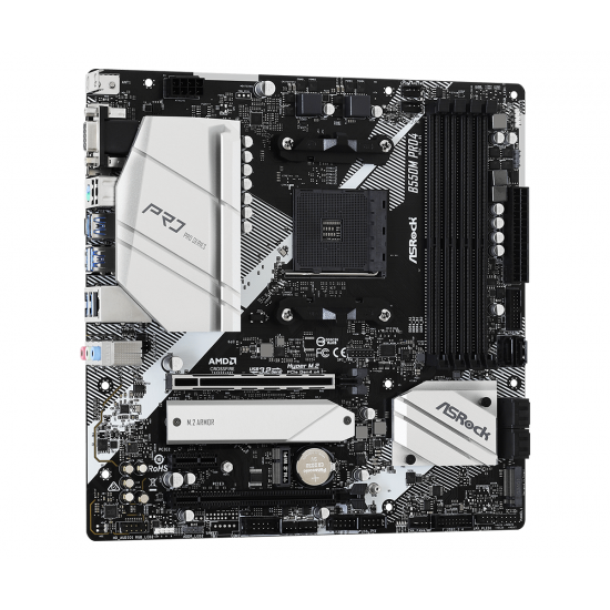 Дънна платка ASRock B550M Pro4, AM4, 4xDDR4