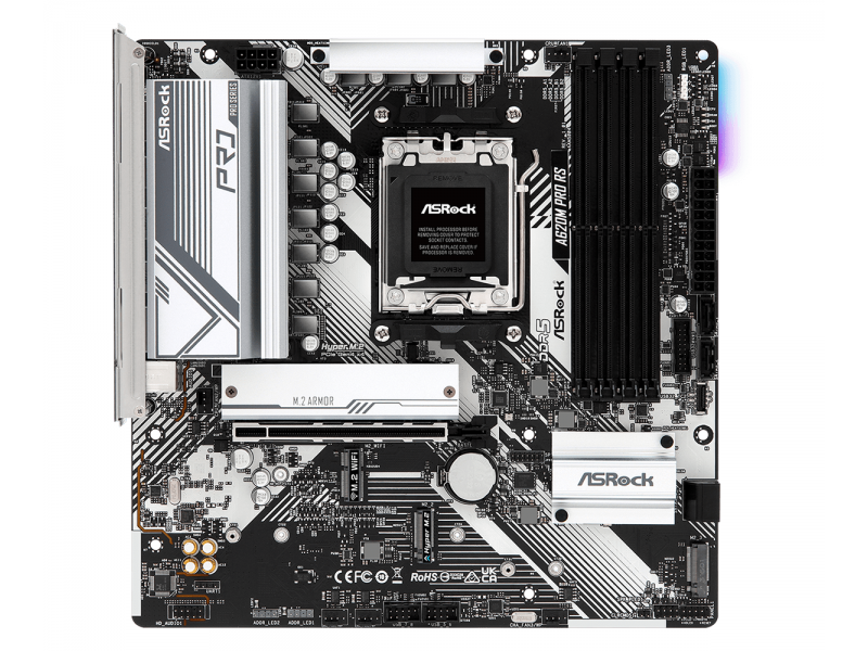 Дънна платка ASROCK A620M Pro RS, Socket AM5, mATX, 4xDDR5