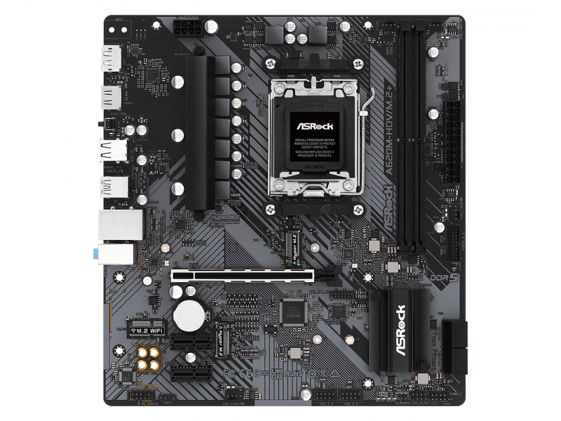 Дънна платка ASROCK A620M-HDV M.2+, Socket AM5, mATX