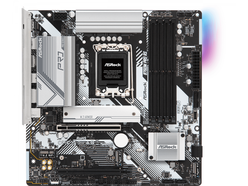 Дънна платка ASRock B760M Pro RS, LGA1700, DDR5, mATX