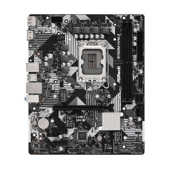 Дънна платка ASRock B760M-H/M.2, LGA1700, DDR5, mATX