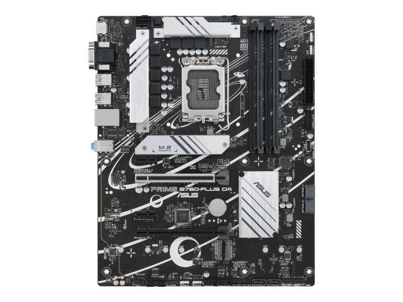 Дънна платка ASUS PRIME B760-PLUS D4, LGA 1700, ATX, 4xDDR4, PCIe 5.0