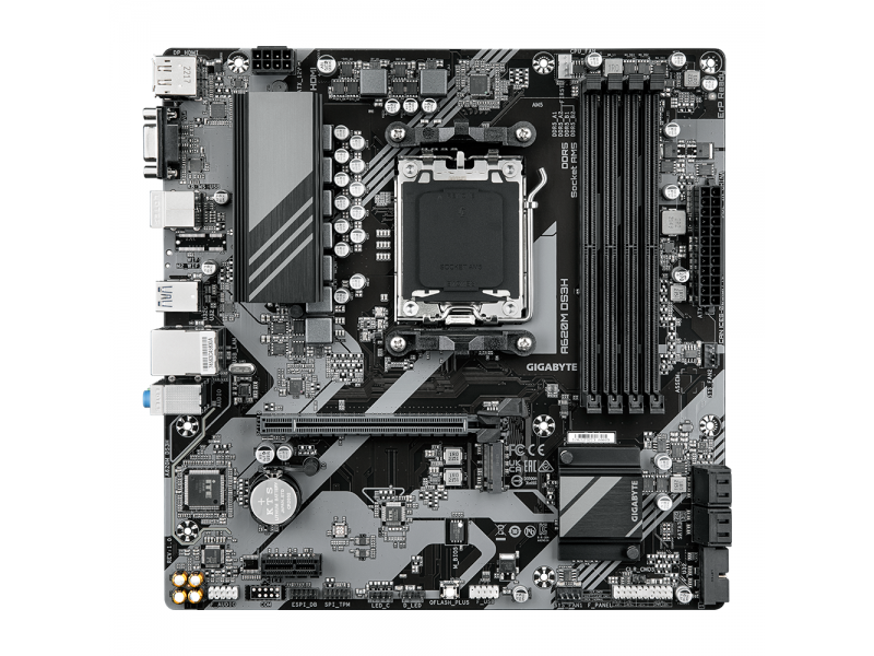 Дънна платка GIGABYTE A620M DS3H socket AM5, 4xDDR5