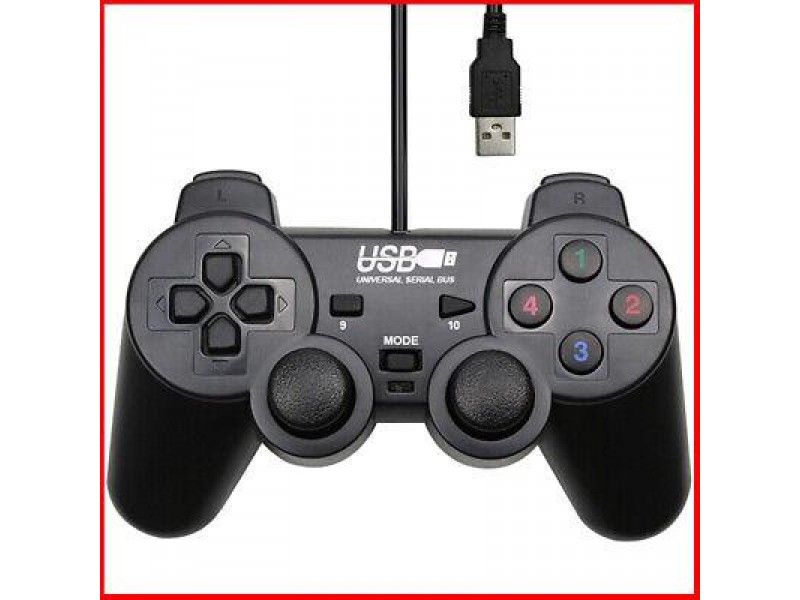 Gamepad ESTILLO 703 Dual Vibration, USB, Black