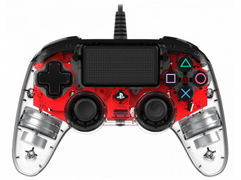 Жичен геймпад Nacon Wired Illuminated Compact Controller Red, Червен