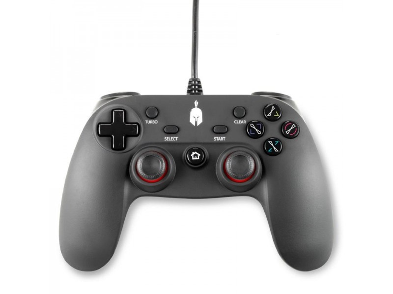 Жичен геймпад Spartan Gear Oplon, за PC и PS3, Черен