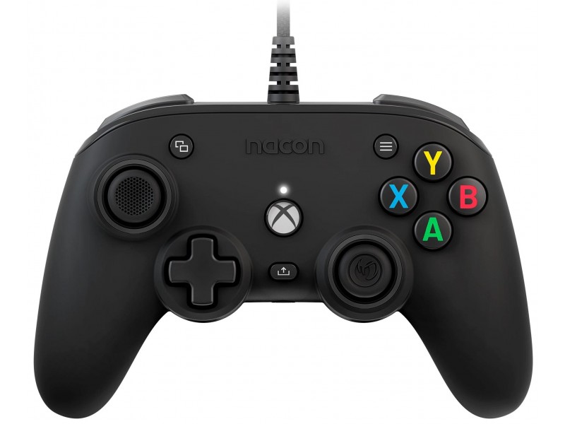 Жичен геймпад Nacon XBox Series Pro Compact Black, Черен