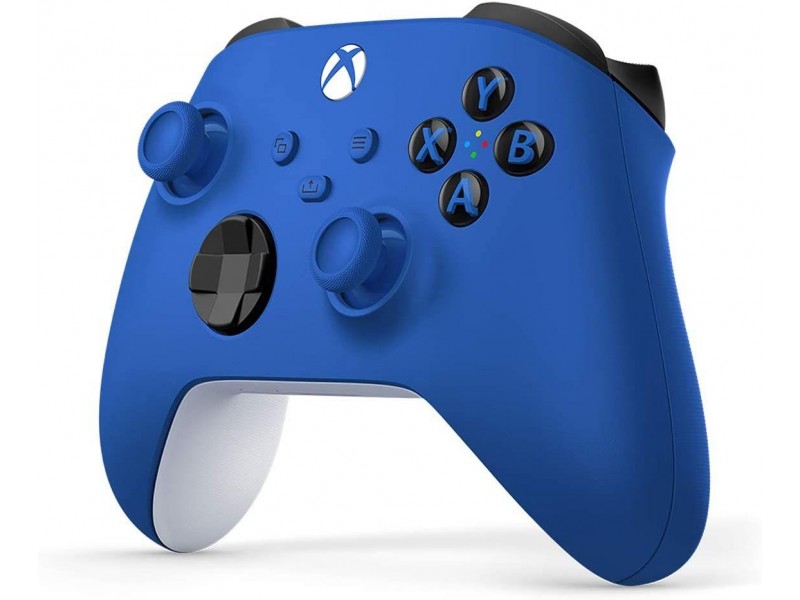 Геймърски контролер Microsoft, За Xbox, Безжичен, Син