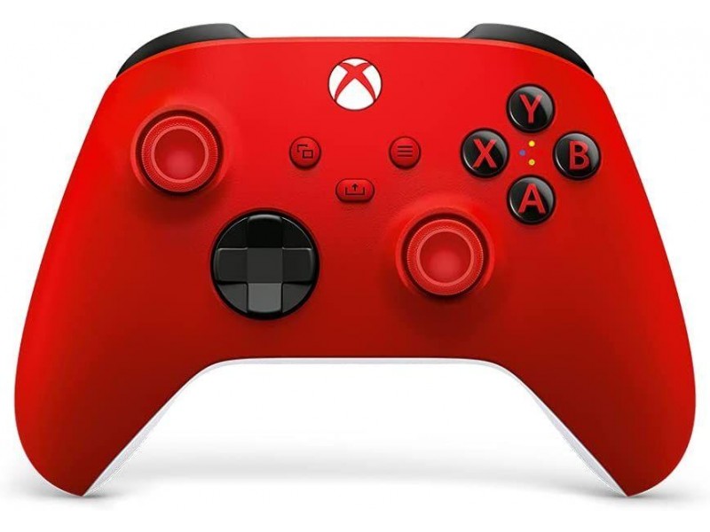 Геймърски контролер Microsoft, За Xbox, Безжичен, Червен