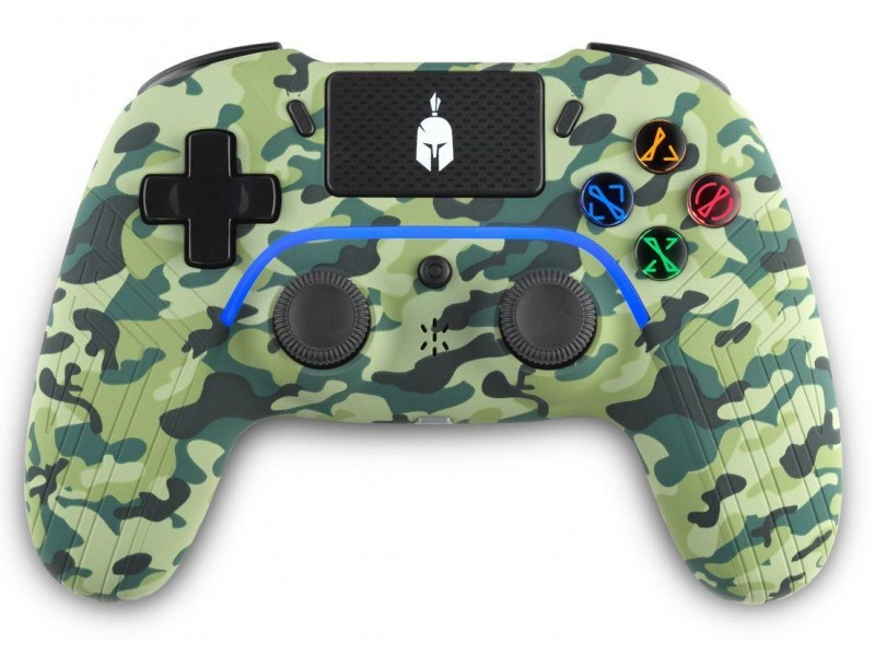 Безжичен геймпад Spartan Gear Aspis 4, за PC и PS4, Green Camo