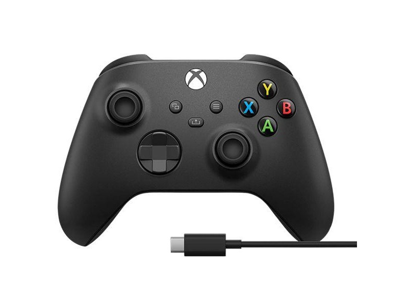 Геймърски контролер Microsoft Xbox + Type-C кабел Black