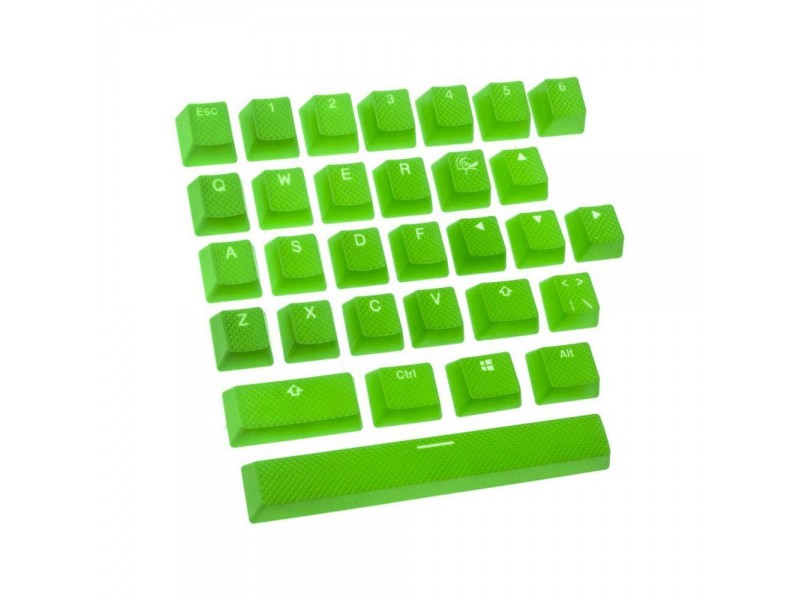 Капачки за механична клавиатура Ducky Green 31-Keycap Set Rubber Backlit Double-Shot US Layout
