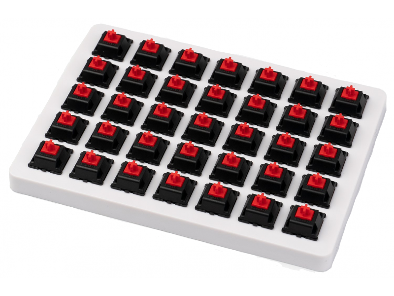 Суичове за механична клавиатура Keychron Cherry MX, Red, Switch Set 35 броя