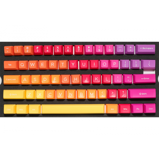 Капачки за механична клавиатура Ducky Afterglow, 108-Keycap Set ABS, Double-Shot, US Layout