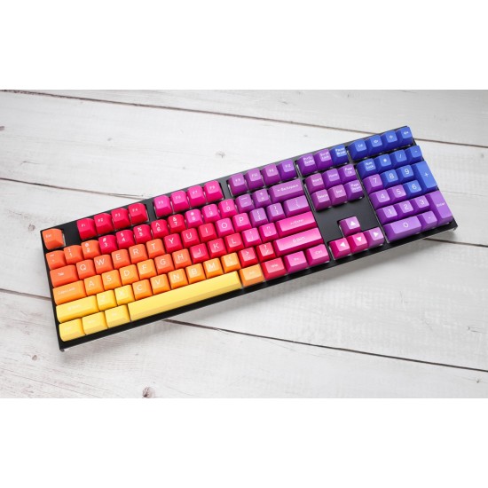 Капачки за механична клавиатура Ducky Afterglow, 108-Keycap Set ABS, Double-Shot, US Layout