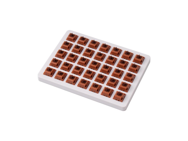Суичове за механична клавиатура Keychron Gateron Cap Golden Brown Switch Set 35 броя