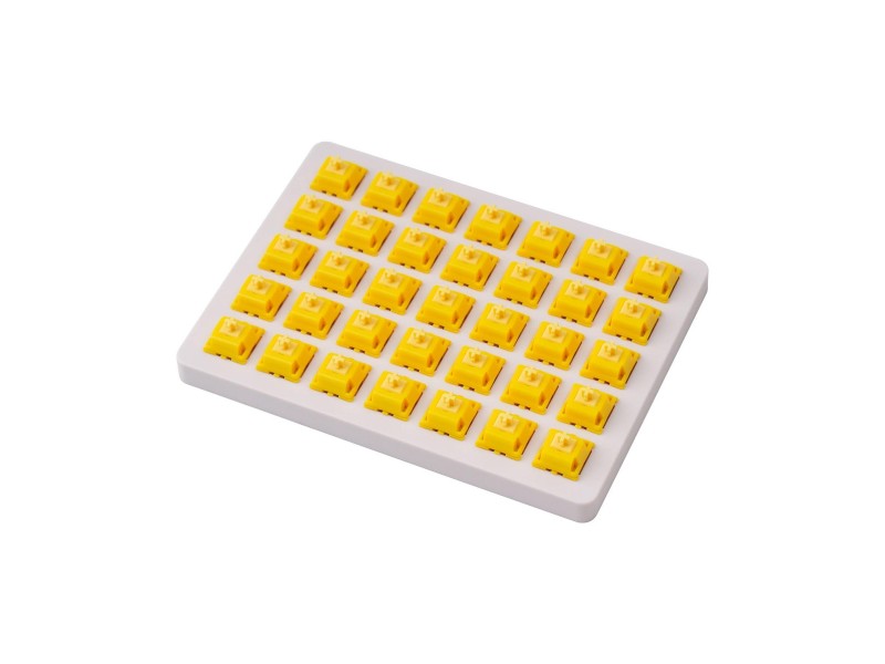 Суичове за механична клавиатура Keychron Gateron Cap Golden Yellow Switch Set 35 броя
